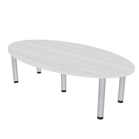 Skutchi Designs 45.25 in W, 84 in L, 29 in H, Engineered Wood Top, White HAR-OVL-46X84-PT-WC